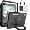 Shockproof Case for IPad A16 11 2025 10th 7/8/9th 10.2 with Pencil Holder, Handle Strap & Shoulder Strap, Drop Protection Cover