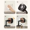 Suction Cup Hook Kitchen Utensil Hanger Under Cabinet Hook 360 Degrees Rotating 6-Claw Folding Hook for Bathroom Bedroom Closet Door Wall