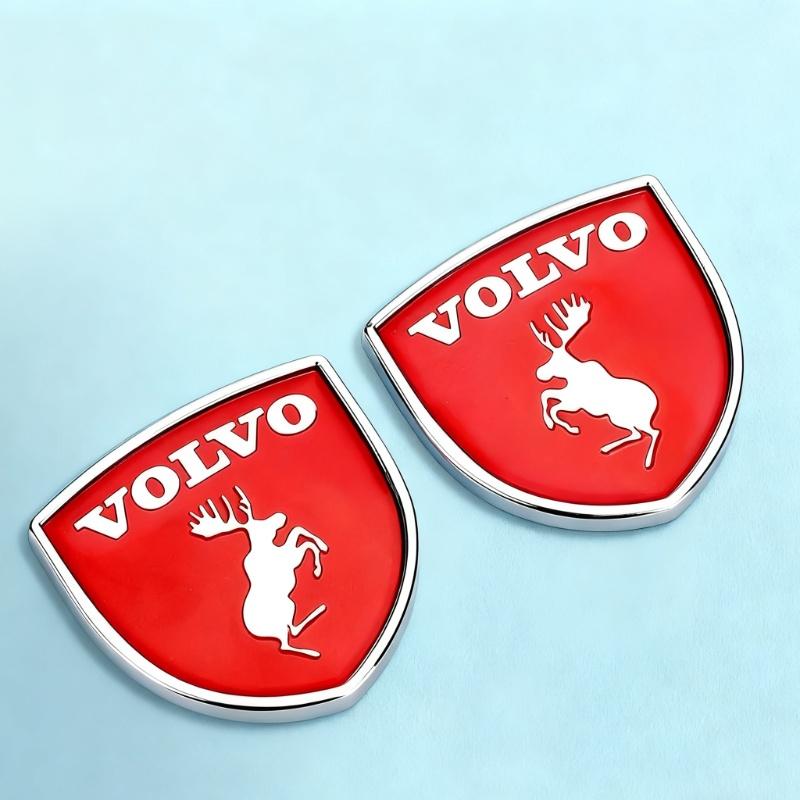 2 Stück Metall Auto Schild Logo Seitenkarosserie Heck Kofferraum Aufkleber Für Volvo AWD V50 S60 XC60 S40 XC40 XC90 V60 S80 S90 V90 V70 T6 T8