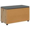 Shoe Bench with Cushion Artisan Oak 80 x 38 x 46 cm