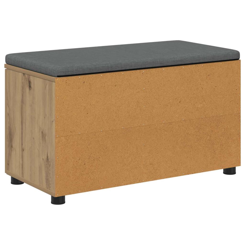 Shoe Bench with Cushion Artisan Oak 80 x 38 x 46 cm