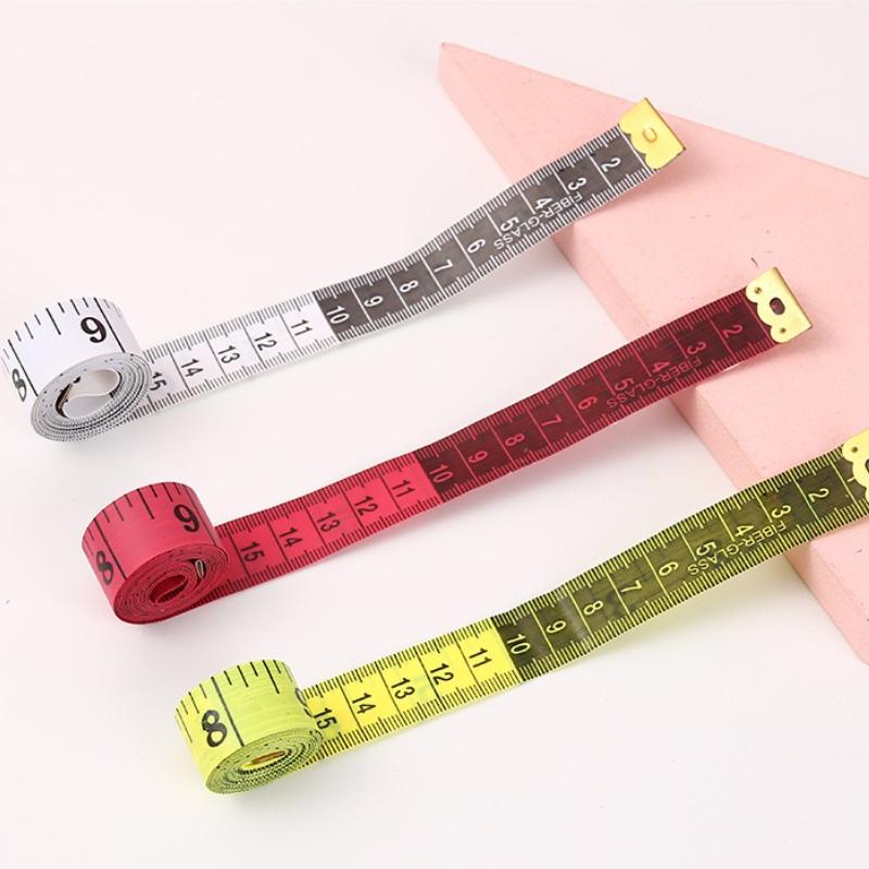 1pc tape measure, plastic box, sewing measuring clothes faux leather ruler, tailor measuring three weeks tape measure