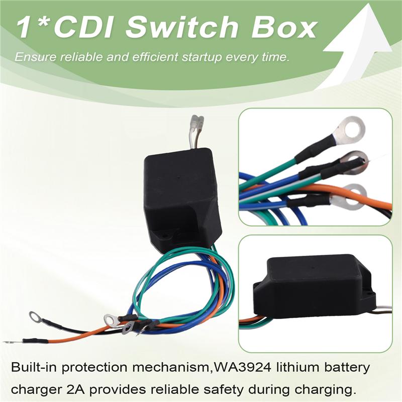 CDI Power Pack Outboard Switch Box 339-6222A4 A6 A8 For Mercury 4 7.5 9.8 20HP 2Cyl 1973-1985 Engines 339-6222A4-01-00