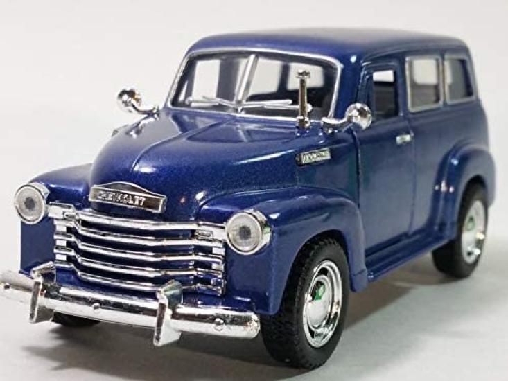 Kinsmart Suburban 1950 Navy Blue SUV Scale Diecast Car 1/36