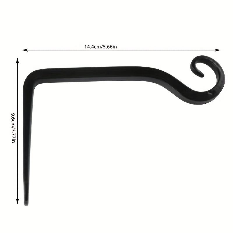 1 Pc Simple Wall-mounted Iron Clothes Hook - Formed by Bending, S-shaped Flower Basket Hook. Fixed with Self-tapping Screws.