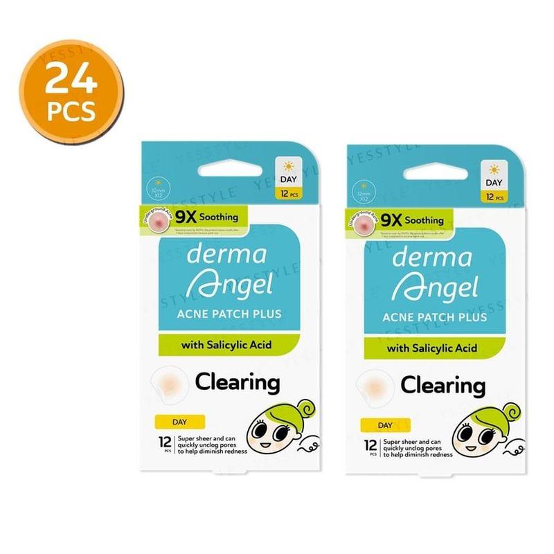 DermaAngel - Denní náplasti na akné s kyselinou salicylovou Plus 24 ks