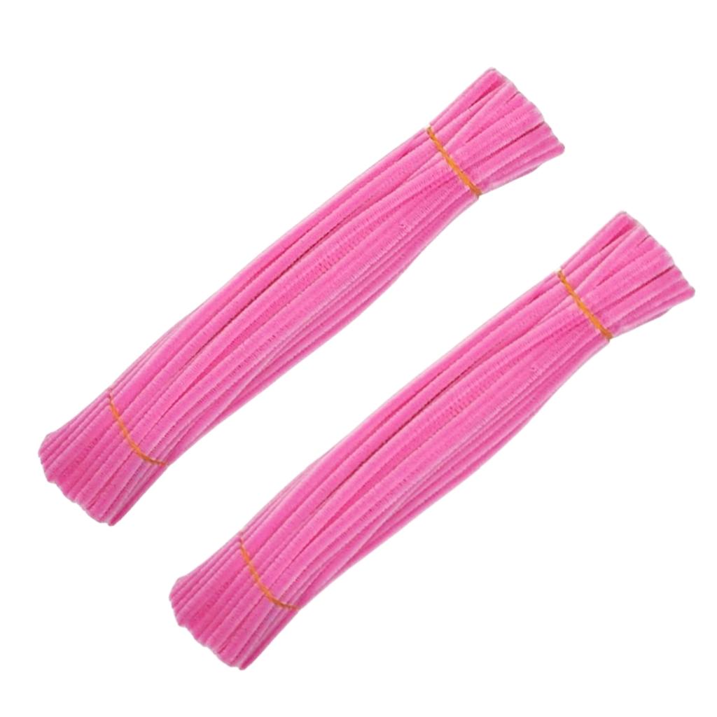 200 Pieces Pink Series Pipe Cleaners, Valentine's Mother's Day Pipe Cleaners, Pink Craft Pipe Cleaners, Chenille Stem