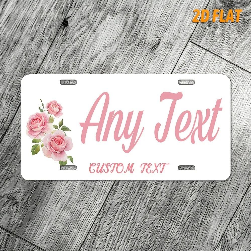 Personalized Plant-Themed 2D Flat Plaque Custom Text 30x15cm Home Garden Decor