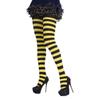 Damen Mehrfarbige Gestreifte Strumpfhosen Ganzkörper Mit Fuß Hohe Taille Leggings Elastische Lange Strümpfe Strumpfhosen für Karneval