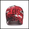 Baseball CZ087 [White Fang] Hat, Cap, Graffiti, Rock, Brim, Cap, Stylish, Pop, Cool, Men's, Women's, (Black)