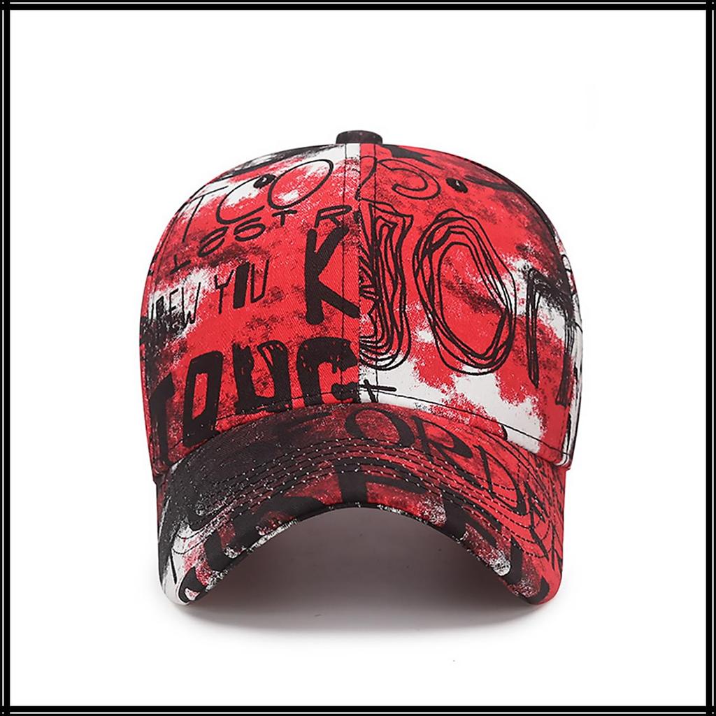 Baseball CZ087 [White Fang] Hat, Cap, Graffiti, Rock, Brim, Cap, Stylish, Pop, Cool, Men's, Women's, (Black)