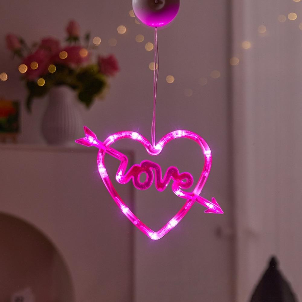 Beautiful Valentine Day LED String Lights Creative Suction Cup Atmosphere Light  Proposal Ceremony