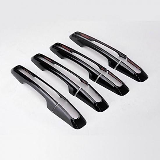 Black Exterior Car Door Handle Cover Trim 8pcs for Land Rover Range Rover Evoque 2012-2018
