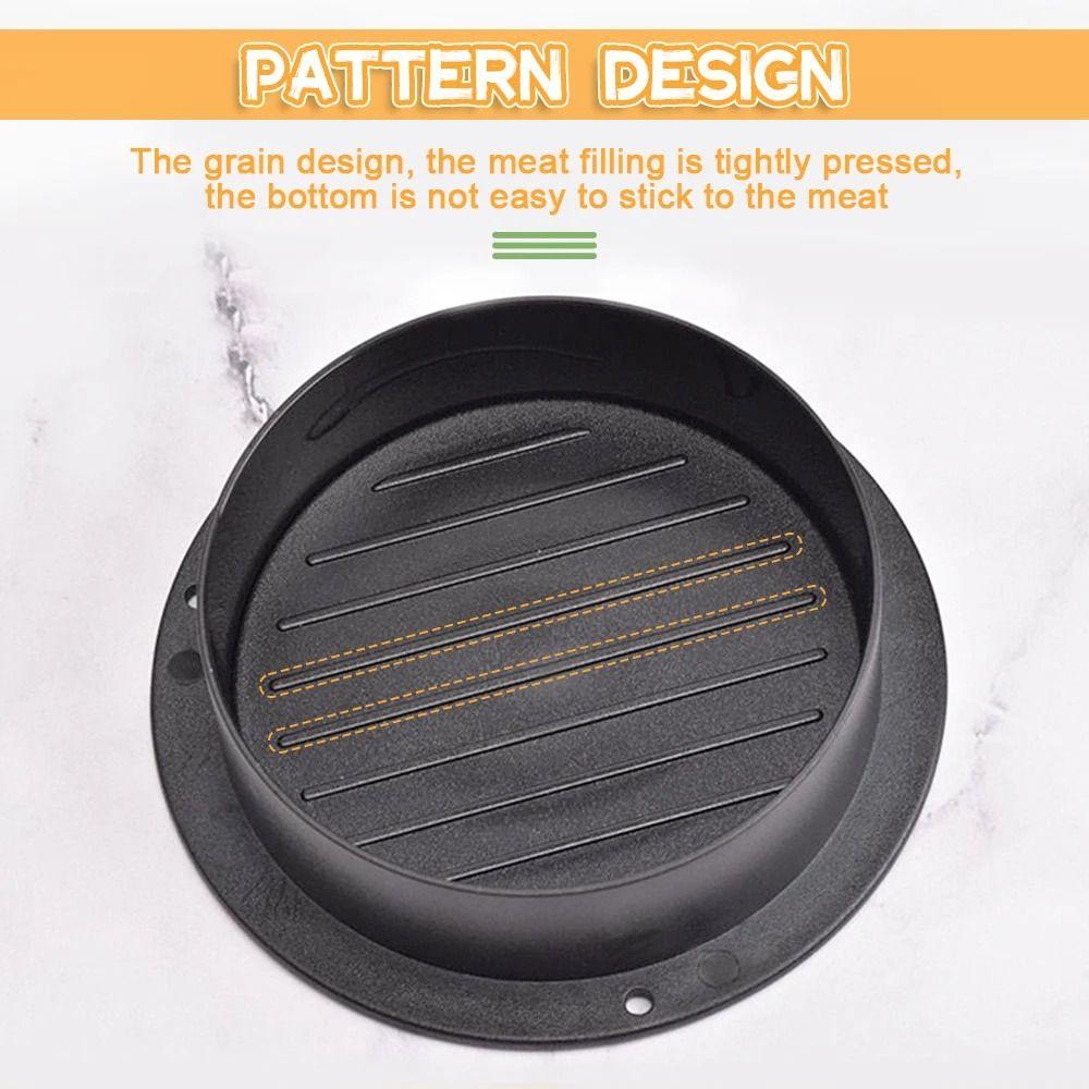 Round Shape 3 in 1 Burger Press Food-Grade Stuffed Burger Patty Press Home Cooking