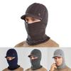 Knitted Hat Men Winter Warmth Earflap Cap With Neck Warmer For Casual Wear