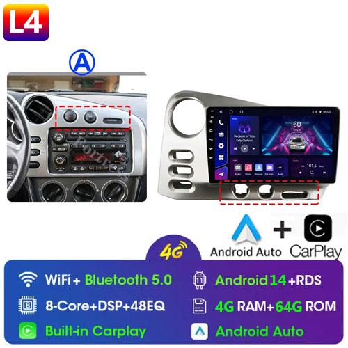 Dla PONTIAC Vibe 2003 - 2004 dla TOYOTA Matrix 2003 - 2008 System Android QLED IPS Ekran Dotykowy GPS Navi Radio Samochodowe Odtwarzacz Multimedialny
