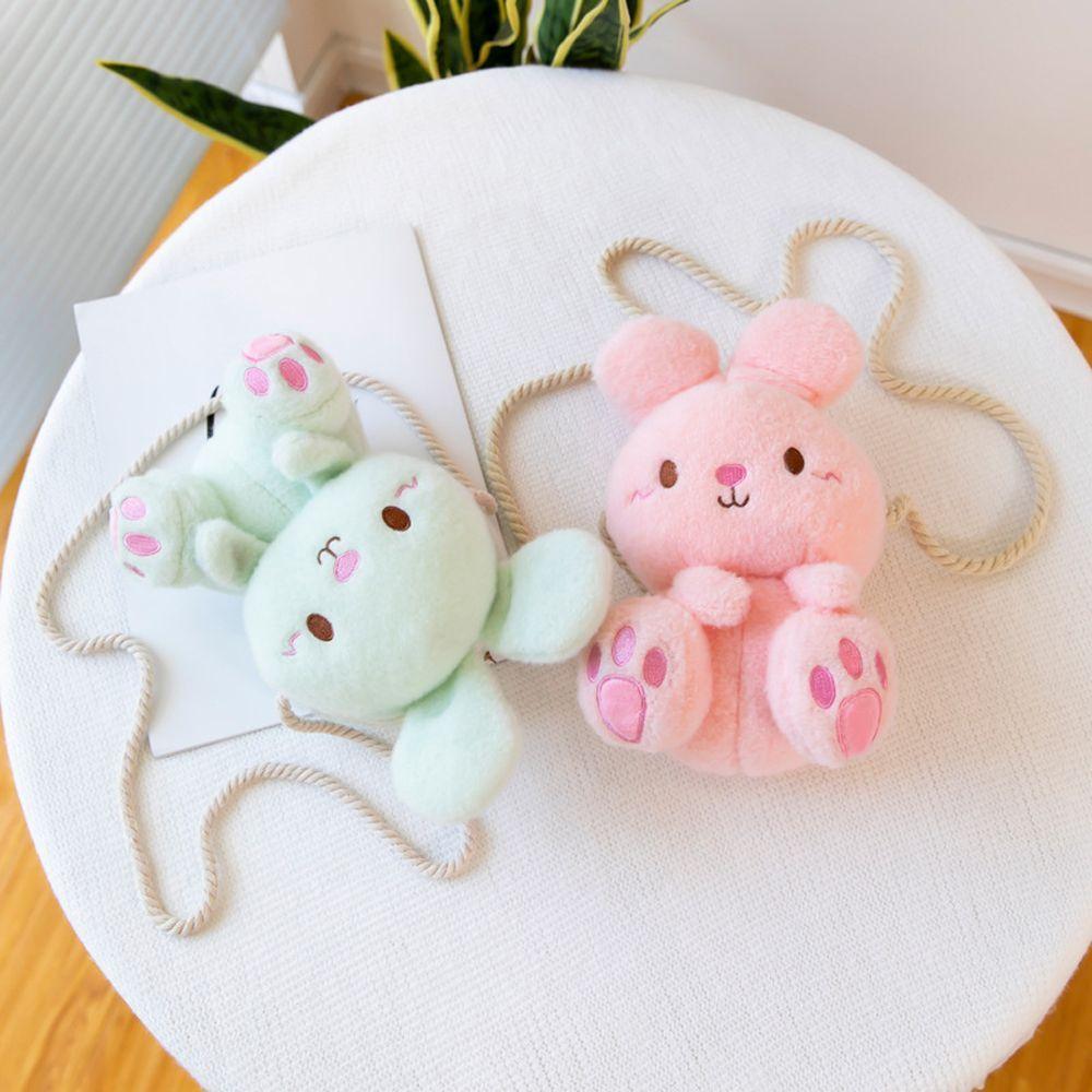 Rabbit Plush Schoolbag Plush Schoolbag Rabbit Plush Backpack Rabbit Shoulder Bag Stuffed Backpacks
