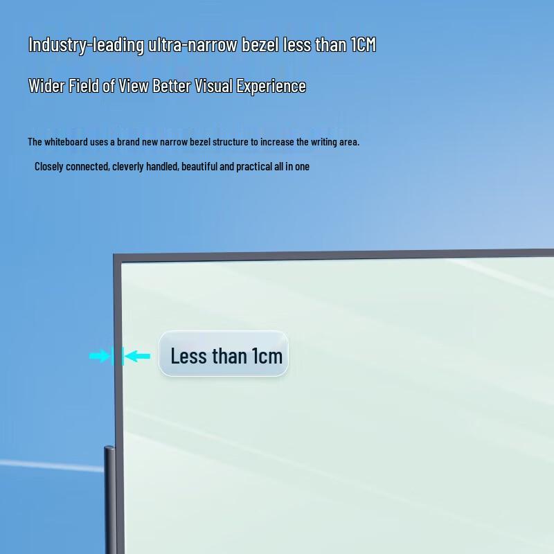 Deli Mobile Magnetic Tempered Glass Whiteboard