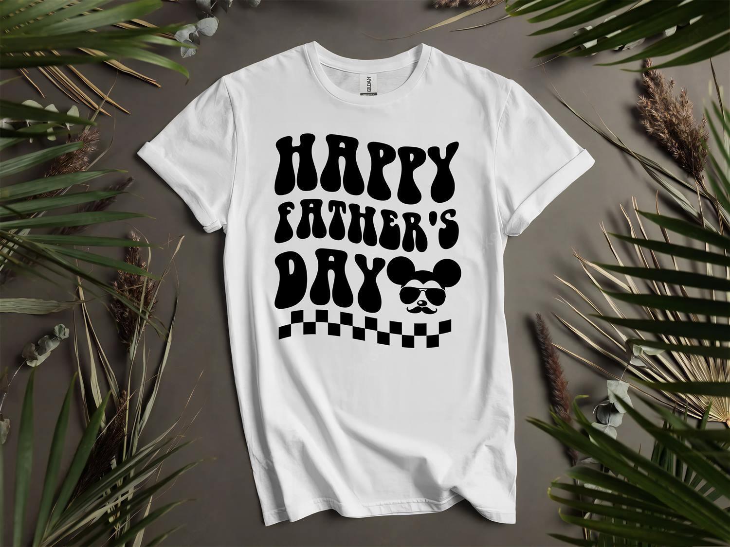Happy Father s Day Mickey Mouse T-shirt T shirt Men Women Unisex Tshirt L95 L