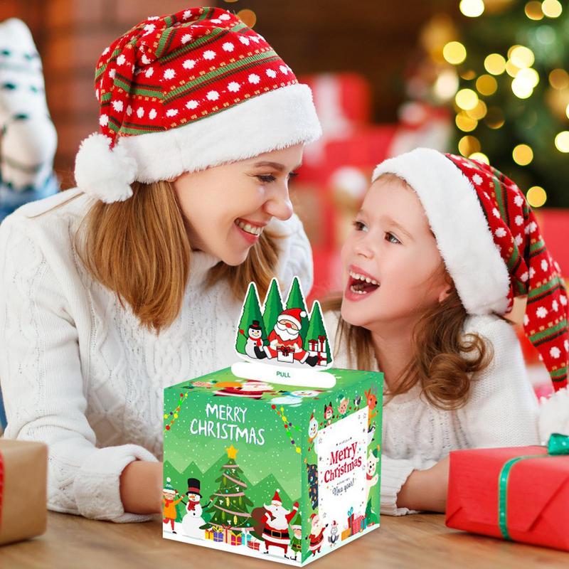 Christmas Money Pull Box Creative Cash Pouch Money Pull Out Box With 50 Bags For Birthday Party Holiday Adults Kids Friends