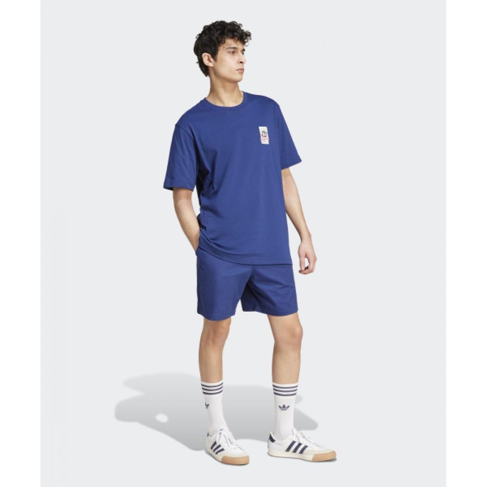 Adidas Leisure Badge Tee   Dark Blue Jd6347