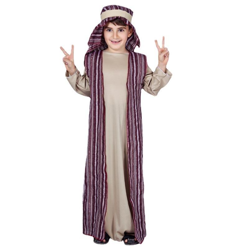 Halloween arab costume masquerade party costume stage costume little boy prince costume