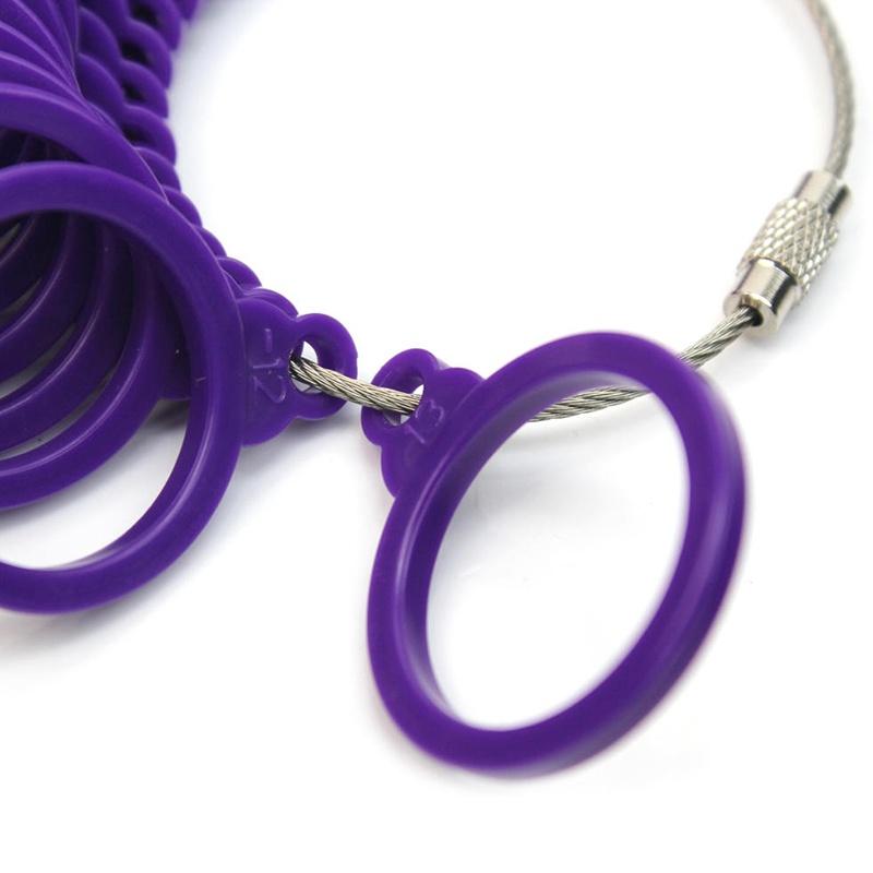 Kunststoff US Finger Messring 3-13 Set Schmuckwerkzeuge