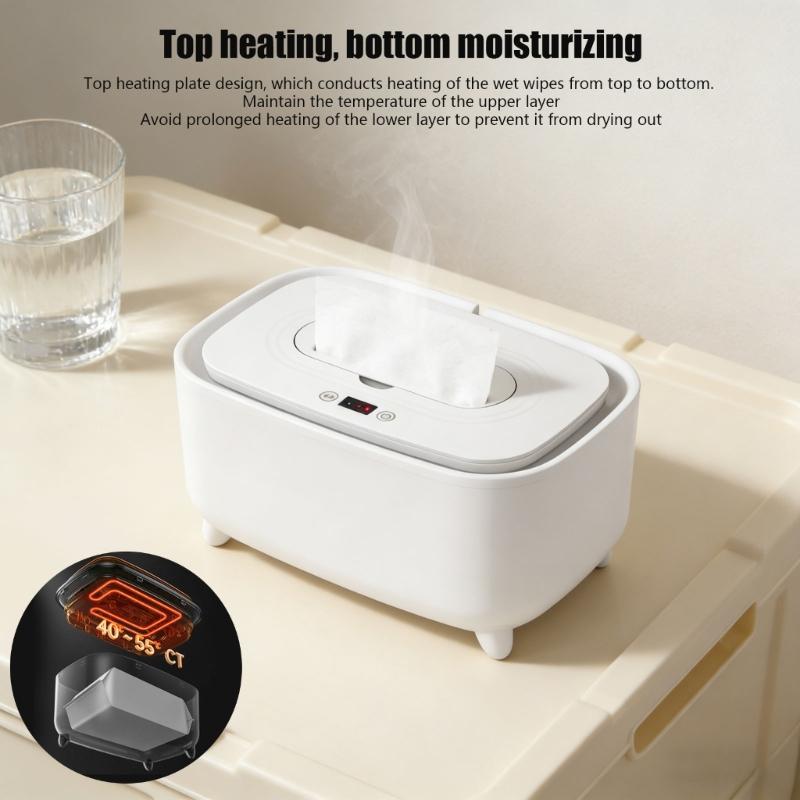Large Capacity Baby Wipes Warmers Featuring Adjustable Temperature Control LED Monitor And Safety For Convenient Operation