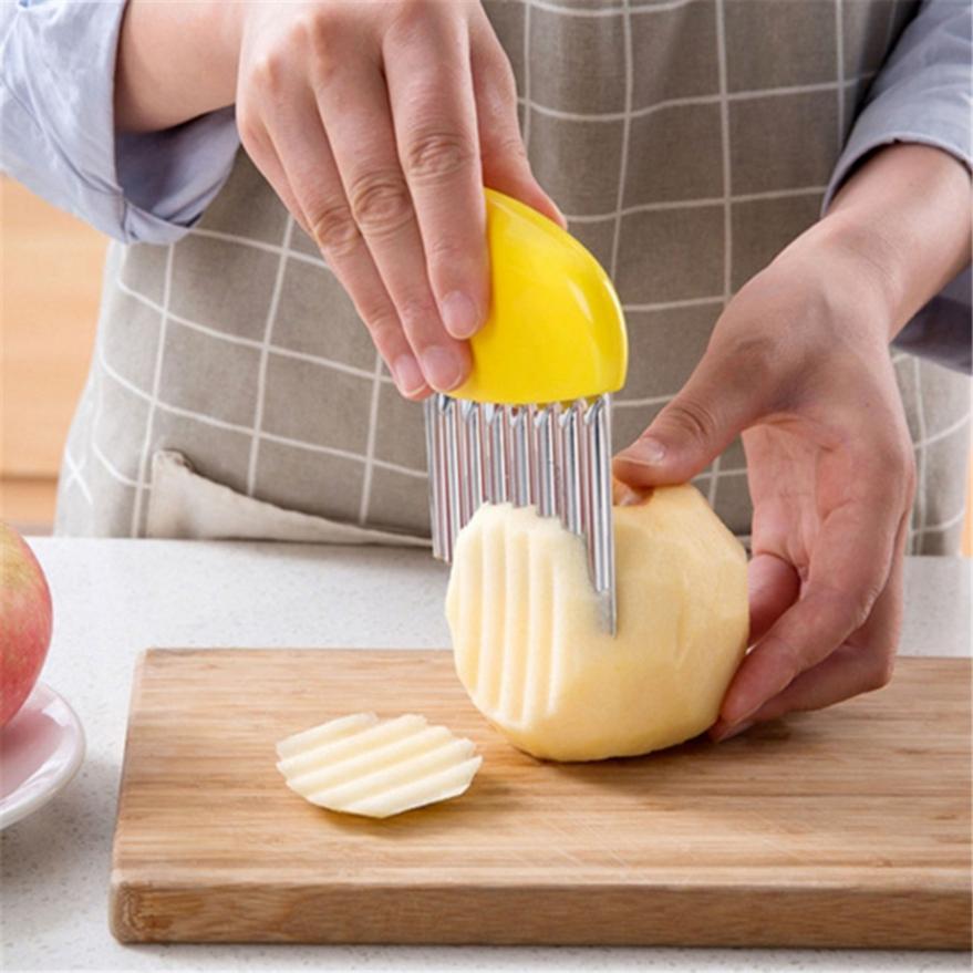 Kitchen Gadgets Potato Cucumber Slicer Wave Knife Tools