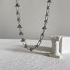 Fashionable And Minimalist Knotted Metal Necklace For Both Men's And Women's Hip-hop Punk Street Style Daily Jewelry Gifts