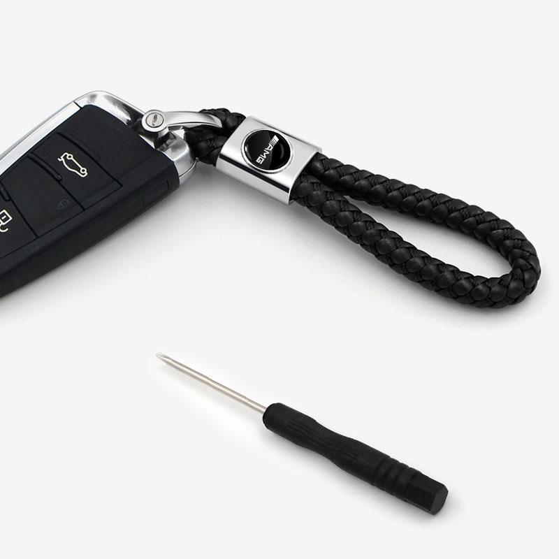 1Pcs Car Key Chain Key Ring Key Lanyard Car Emblem Styling for Mercedes Benz AMG A B R G Class GLK GLA CLA GLB GLC C200 E200