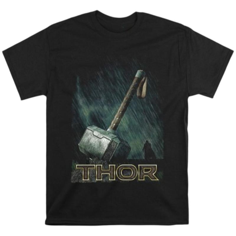 Thor TShirt Unisex Short Sleeve Combed Cotton Slim Cut Urban Crew Neck Daily Casual Top for Him Her Daily Wear