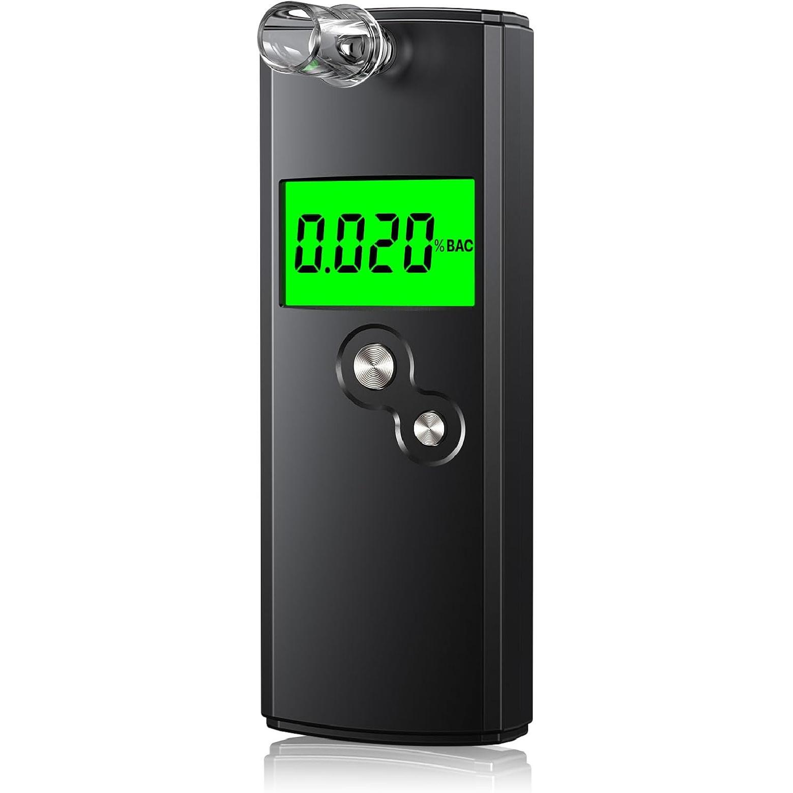 

Алкотестер, Высокоточные профессиональные алкотестеры для определения алкоголя с 10 мундштуками, Профессиональный алкотестер с ЖК-дисплеем