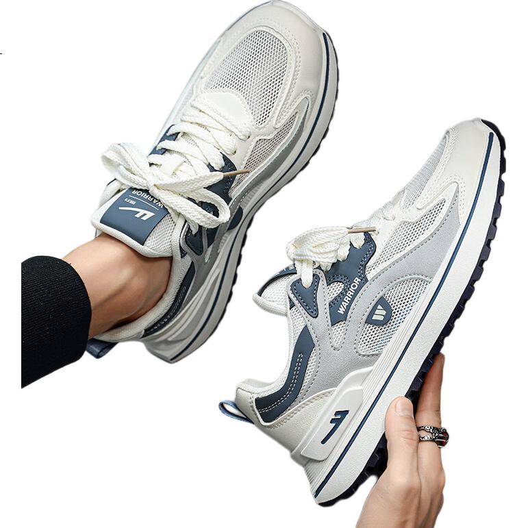 Huili Men's Soft-Soled Sneakers, New Spring 2026 Style Breathable WXY2341W, White-Green Size 43 (Single Mesh)