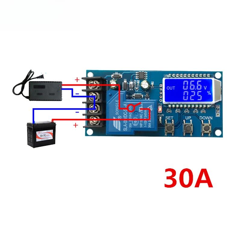 

6-60в 30А 10А Контролер заряду свинцево-кислотної сонячної батареї Захисна плата Зарядний пристрій Перемикач часу 12в 24в 36в 48в Ємність батареї