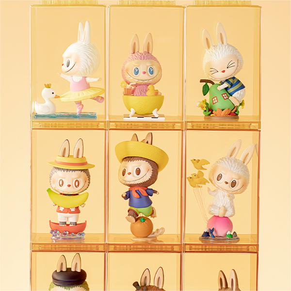 New POP MART Single Display Case Set Mystery Box Figure Multicolor Storage Dust Resistant Display Case Model Accessories PPMT-2401-0073
