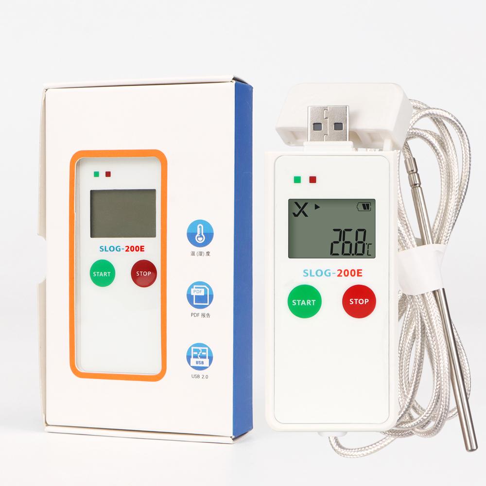 USB Temperature Recorder with External Probe -200~70℃ Ultra-low Temperature Data Logger PDF Report Datalogger for Cold-chain