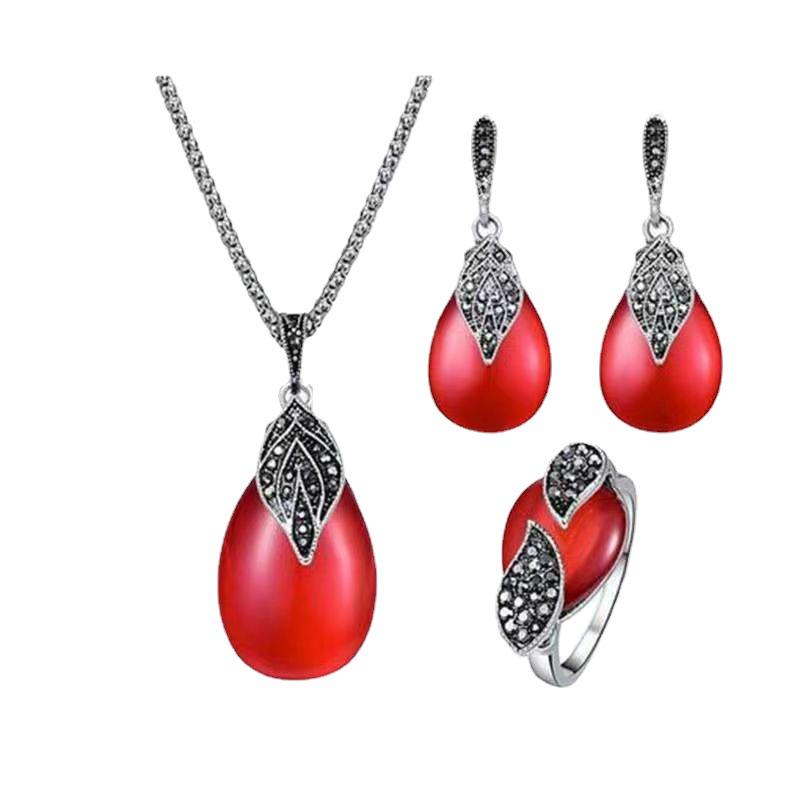 Simple Retro Turquoise Jewelry Set