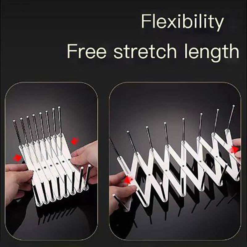 Stainless Steel Dish Rack - Adjustable Kitchen Drainer, Foldable Utensil Holder for Dishes, Cups, Pots & Lids | Space Saving