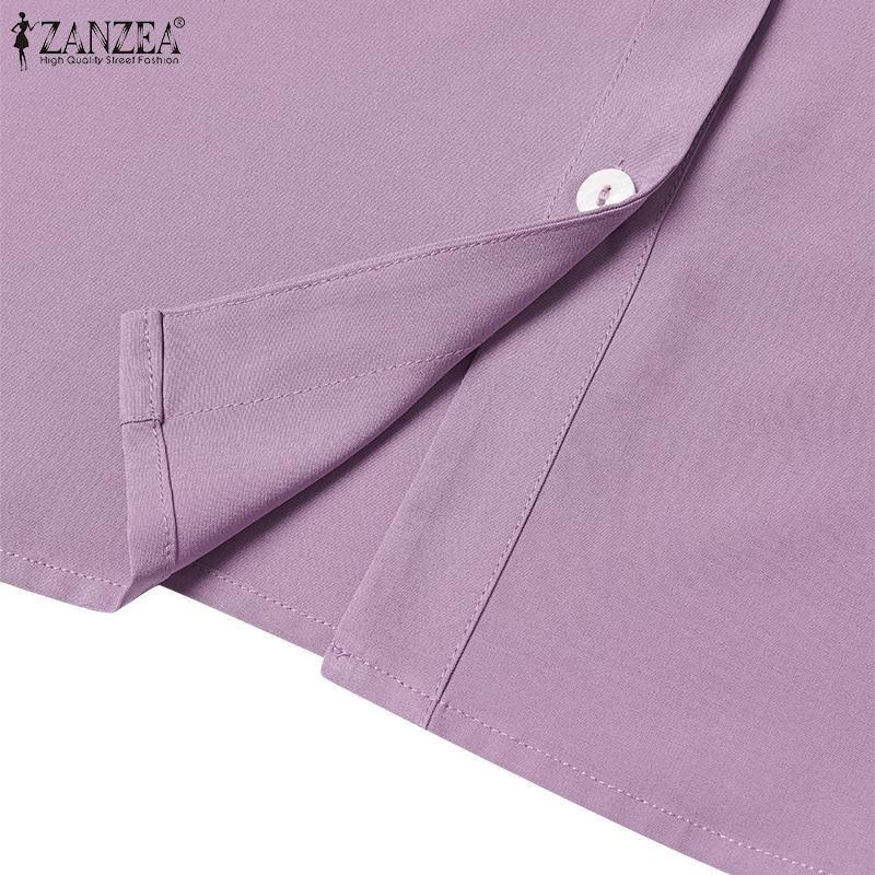 ZANZEA Tops femininos de primavera com alças finas e ombros de fora