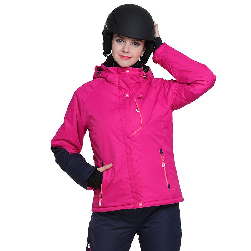 

Мужская и женская лыжная куртка PHIBEE - Толстая, ветрозащитная, водонепроницаемая, стили для родителей и детей и для пар. L