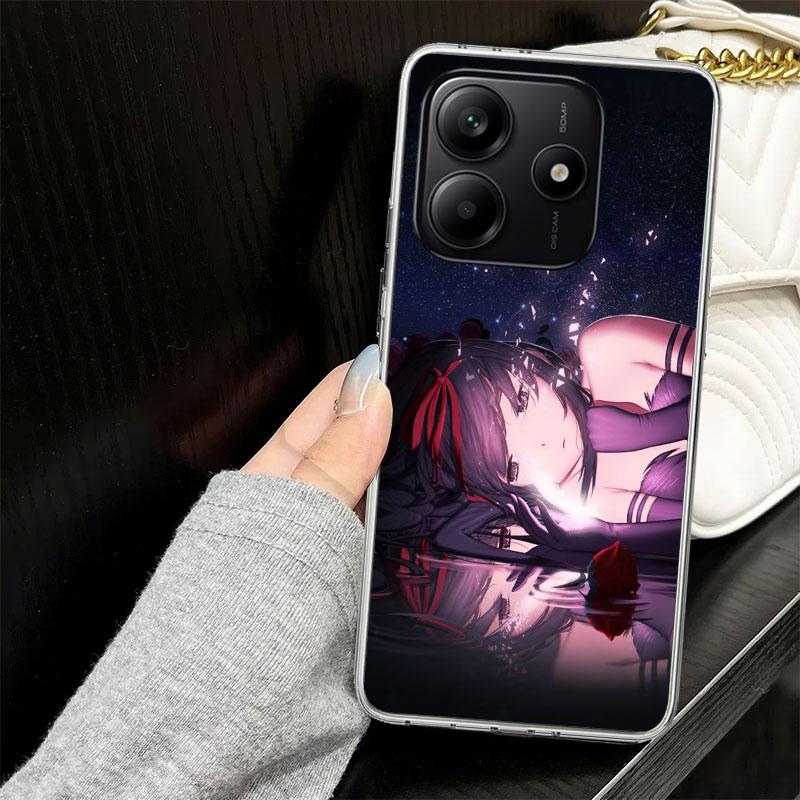 Madoka Magica Homura Case for Xiaomi Redmi Note 14 13 12 11 Pro Plus Phone Cover 14S 12S 11S 11E 11T 10S 10 9S 9 Silicone Funda