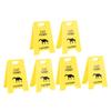 6PCS Cat Vomit Caution Signs Plastic Multifunctional Obvious Funny Cats Vomits Warning Sign for Indoor
