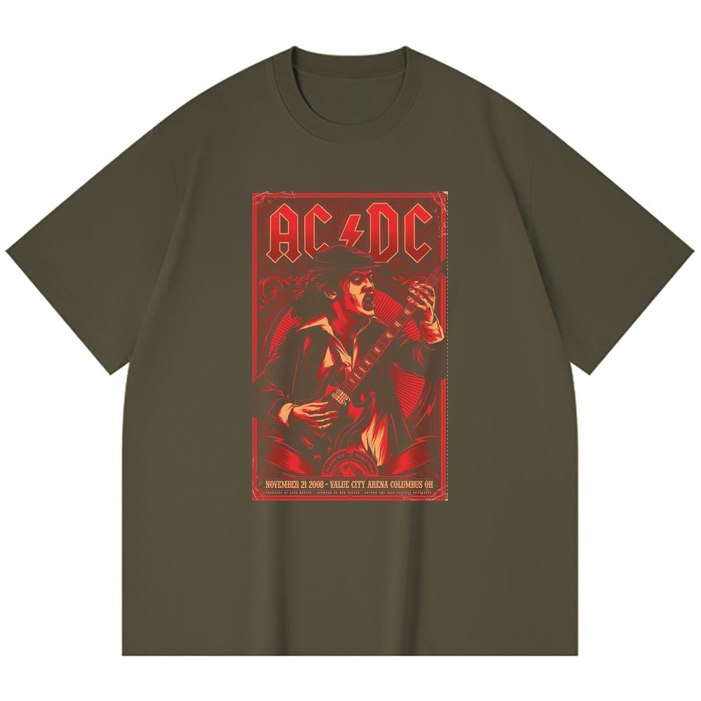 230 G/m² 100% Bomull Heavy Metal T-shirt Rockband Populärmusik Tryck Unisex Tung Bomulls-T-shirt