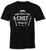 Men's T-Shirt Here The Chef Grilles Personal Fun Shirt Barbecue BBQ Grilling-