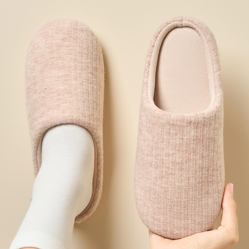 Winter Women Home Slippers Soft Warm Flat Slides Silent Comfortable Non-slip Slippers Indoor Outdoor Men Casual Slippers