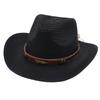Hiking Western Cowboy Hats Summer Sunscreen Visor Cap Fashion Straw Cowgirl Hat  for Women Men