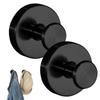 2pcs Stainless Steel Adhesive Wall Hooks Waterproof Shower Hanging Hook Heavy Duty Towel Hook Hanger Bathroom Storage Holder