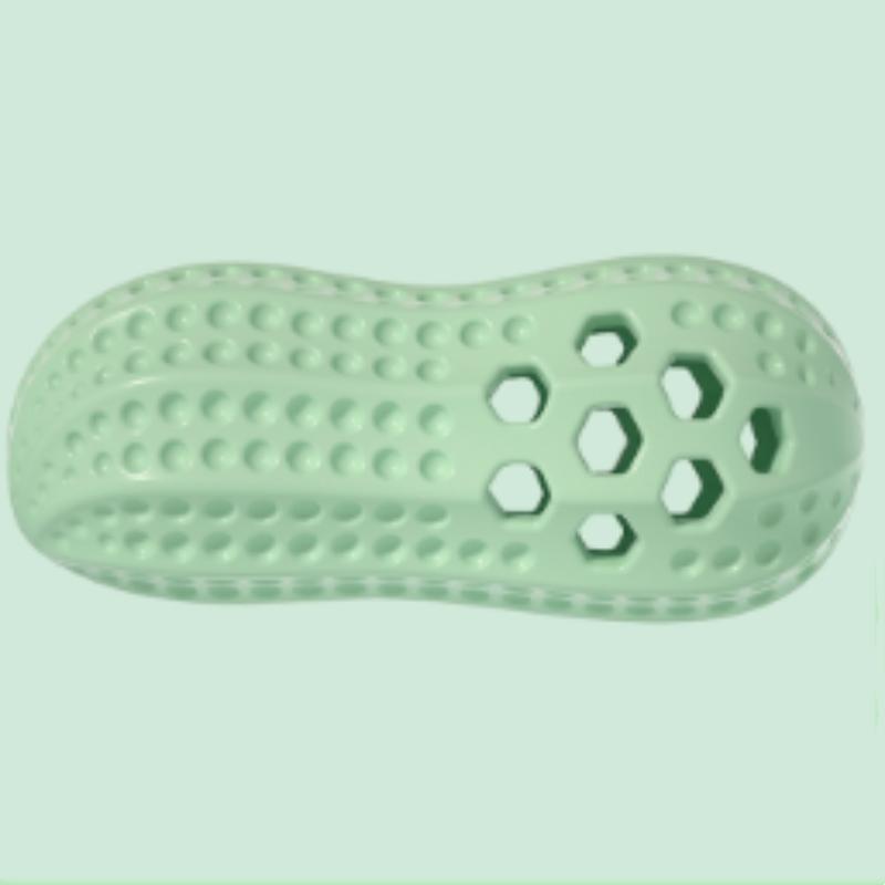 

Interactive Chew Toy for Dogs Puppy Teeth Cleaning Molar Bite Resistant Food Dispensing Training Toy for Medium Dogs зелёный