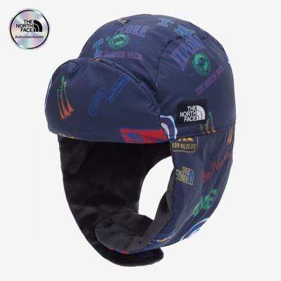 Kids Nuptse Ear Muff Cap Midnight Navy Ne3cr51s